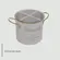 Porta Talher Olina Off White em Metal – 13,5cm x 12,3cm