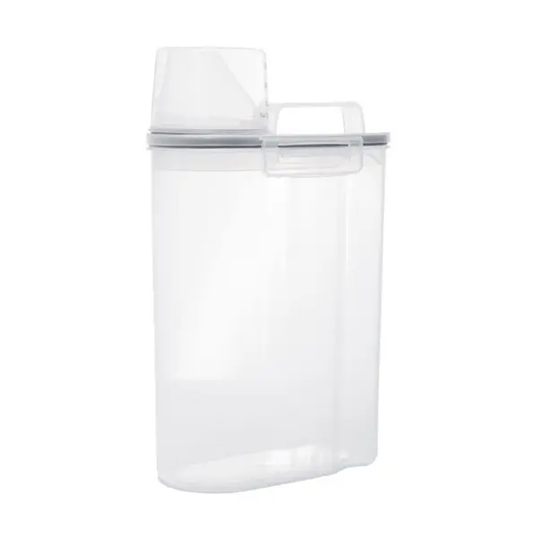 Pote Hermético Transparente com Tampa e Copo Medidor