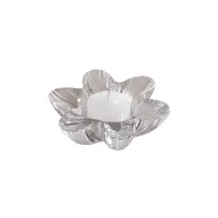 Porta-Vela em Vidro com Formato de Flor