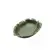 Centro de Mesa Decorativo Pequeno em Cerâmica Formato Folha Verde