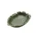 Centro de Mesa Decorativo Médio em Cerâmica Formato Folha Verde