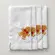 Kit 4 Guardanapos Bordado Ginger Cookie em Tecido Branco