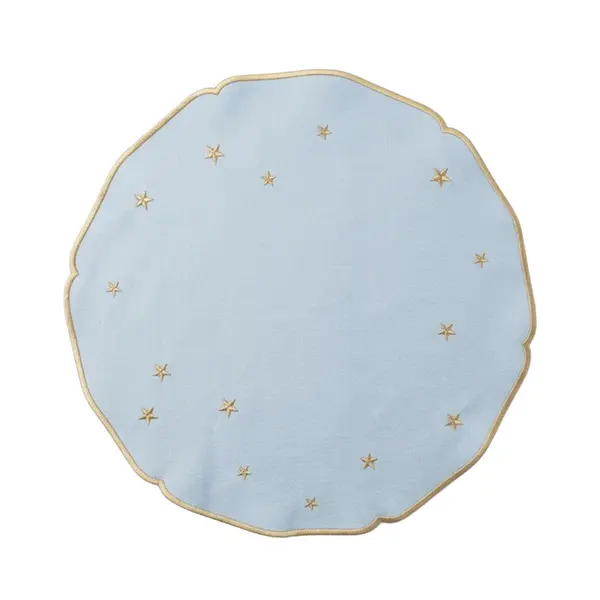 Americanos Bordado Estrelas Douradas