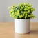 Mini Buquê Decorativo de Flores Amarelas com Folhagem Verde