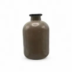Vaso London Cinza e Preto Médio