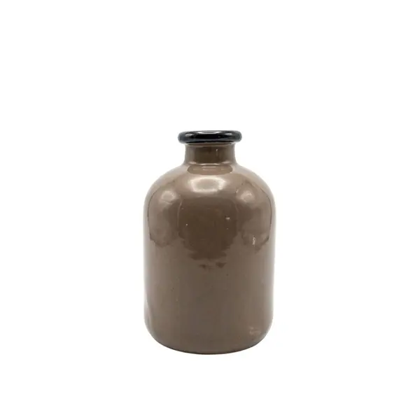 Vaso London Cinza e Preto Médio