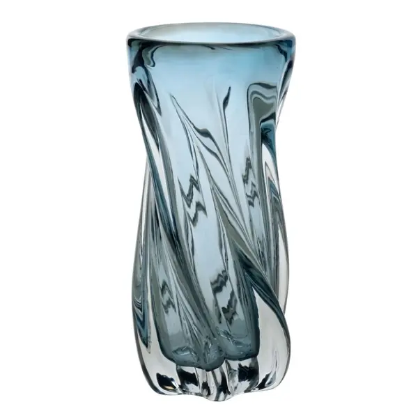 Vaso Decorativo de Vidro Azul