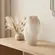 Vaso Decorativo de Vidro Orgânico Off White