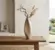 Vaso Comprido Decorativo de Vidro Orgânico Off White
