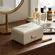 Caixa Organizadora Revestida Off White em Mdf