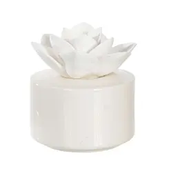 Difusor Decorativo em Porcelana com Flor Magnólia