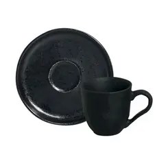 Xícara de Chá de Cerâmica Bio Eclipse 170 ml com Pires