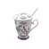 Caneca Infusora de Cerâmica Lavanda com Tampa e Colher