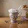 Caneca Infusora de Cerâmica Lavanda com Tampa e Colher