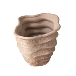Vaso de Cerâmica Ondulado