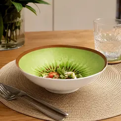 Bowl de Cerâmica Decorado Estampa Kiwi