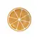 Prato Sobremesa de Cerâmica Estampa Laranja