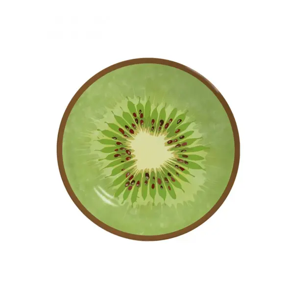 Prato Sobremesa de Cerâmica Estampa Kiwi