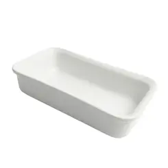 Travessa GN Pequena Branca de Cerâmica Linha Buffet 2ª Linha