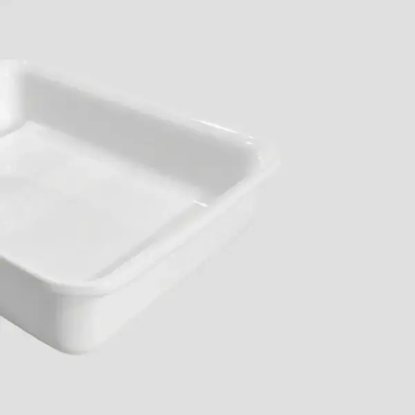 Travessa GN Média Branca de Cerâmica Linha Buffet 2ª Linha