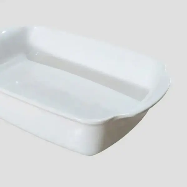 Travessa Grande de Cerâmica Linha Gusto Branca 2ª Linha