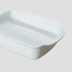 Travessa Grande de Cerâmica Linha Gusto Branca 2ª Linha