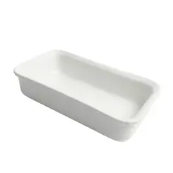 Travessa GN Pequena Branca de Cerâmica Linha Buffet 2ª Linha