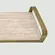 Bandeja em MDF e Metal 30,5x11cm Preta - Mart