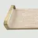 Bandeja em MDF e Metal 30,5x11cm Preta - Mart