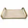 Bandeja em MDF e Metal 30,5x11cm Preta - Mart