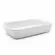 Travessa Retangular Branca de Cerâmica Média