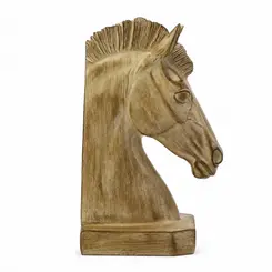 Escultura Decorativa Cavalo em Resina 23cm