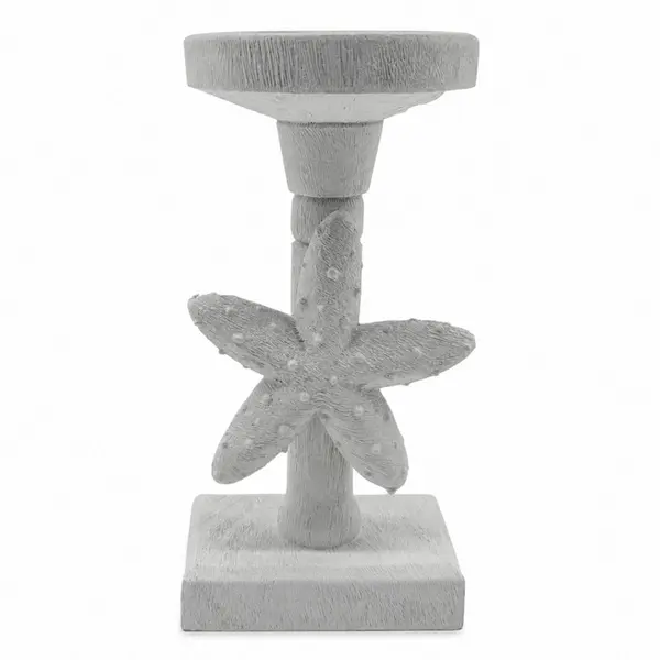 Castiçal Decorativo Resinado Estrela do Mar