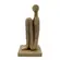 Escultura Decorativa Figura Abaixada em Resina Textura Palha