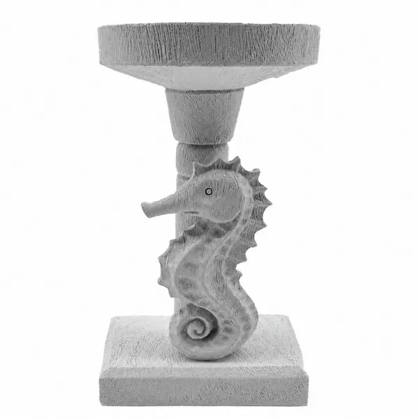 Castiçal Decorativo Resinado Cavalo-Marinho