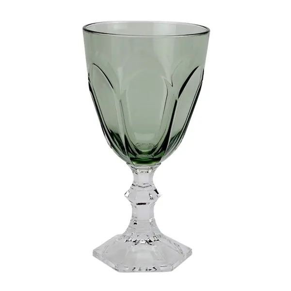 Taça de Acrílico Verde Sextavado