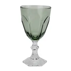 Taça de Acrílico Verde Sextavado