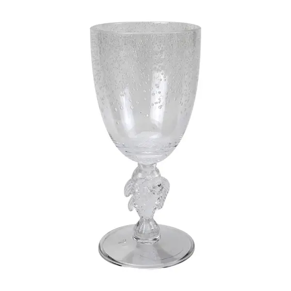 Taça em Acrílico com Detalhe de Bolhas