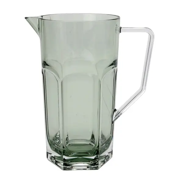 Jarra de Acrílico Verde Sextavado