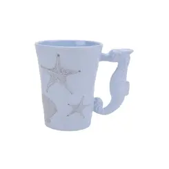 Caneca de Melamina com Desenho de Conchas 14,5cm