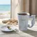 Caneca de Melamina com Desenho de Conchas 14,5cm