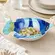 Saladeira em Melamina Formato Peixe com Desenho Decorativo