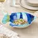 Saladeira em Melamina Formato Peixe com Desenho Decorativo