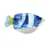 Bowl em Melamina Formato Peixe com Desenho Decorativo