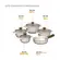 Conjunto 5 Panelas de Cerâmica Duo Smart Vanilla