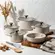 Conjunto 5 Panelas de Cerâmica Slim Vanilla