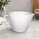 Bowl de Preparo de Cerâmica com Alça Branco