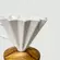 Suporte para Filtro de Cerâmica Branco com Base em Madeira