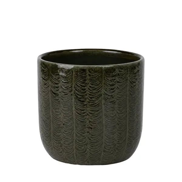 Cachepot Pequeno Verde em Cerâmica