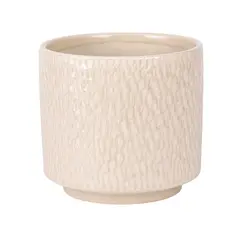 Cachepot Grande Bege em Cerâmica